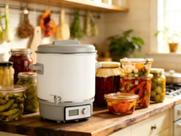 Casserole électrique 1800W 27L, corps en aluminium, contrôle mécanique de la température, usage commercial et domestique