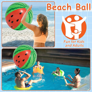 Pelota de <span class=keywords><strong>Playa</strong></span> Inflable Plegable Ligera de PVC de 36 Pulgadas, Ayuda para Nadar para Niños y Adultos, Decoración para Fiestas de Natación al Aire Libre - Product Image 2