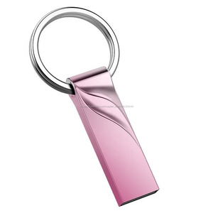 China de nuevos metal caso con llavero memoria usb flash drive 8gb 16gb 32gb pendrive con precio bajo de la fábrica - Product Image 1