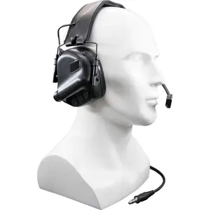 电子射击噪声消除狩猎电动耳罩射击保护调频耳罩带通信线路