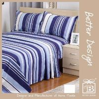 Ensemble de draps en microfibre imprimé 100% polyester tissé de qualité 4 pièces disponible en double taille Queen ou King