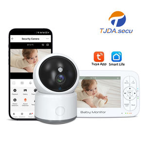 Babyphone intelligent AI avec caméra, détection de pleurs, vision nocturne 2K, détection de mouvement PIR, WiFi 2.4GHZ, audio bidirectionnel, rechargeable, TUYA 5 pouces - Product Image 1
