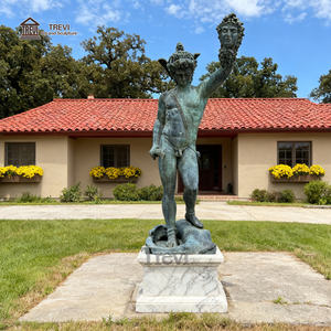 TREVIクラシックフィギュア像アンティークブロンズペルセウス彫刻メデューサ装飾屋外用 - Product Image 2