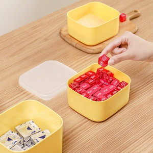 Moderno Contenedor de Mantequilla Hermético de Plástico de 820ml/600ml con Diseño Envolvente para Almacenamiento de Alimentos en la Cocina del Hogar, Apto para Refrigerador - Product Image 4