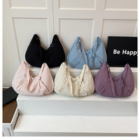 Sac fourre-tout personnalisé avec logo, écologique, couleur unie, léger, en nylon, avec fermeture éclair, design plissé, réutilisable