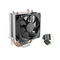 Refroidisseur de processeur 93x63x120mm, LGA1851 AM5, prend en charge 1800RPM, 48CFM, 21dB, ventilateur silencieux à 3 broches, 80W TDP pour Intel LGA1700 AMD AM4 AM5 PC