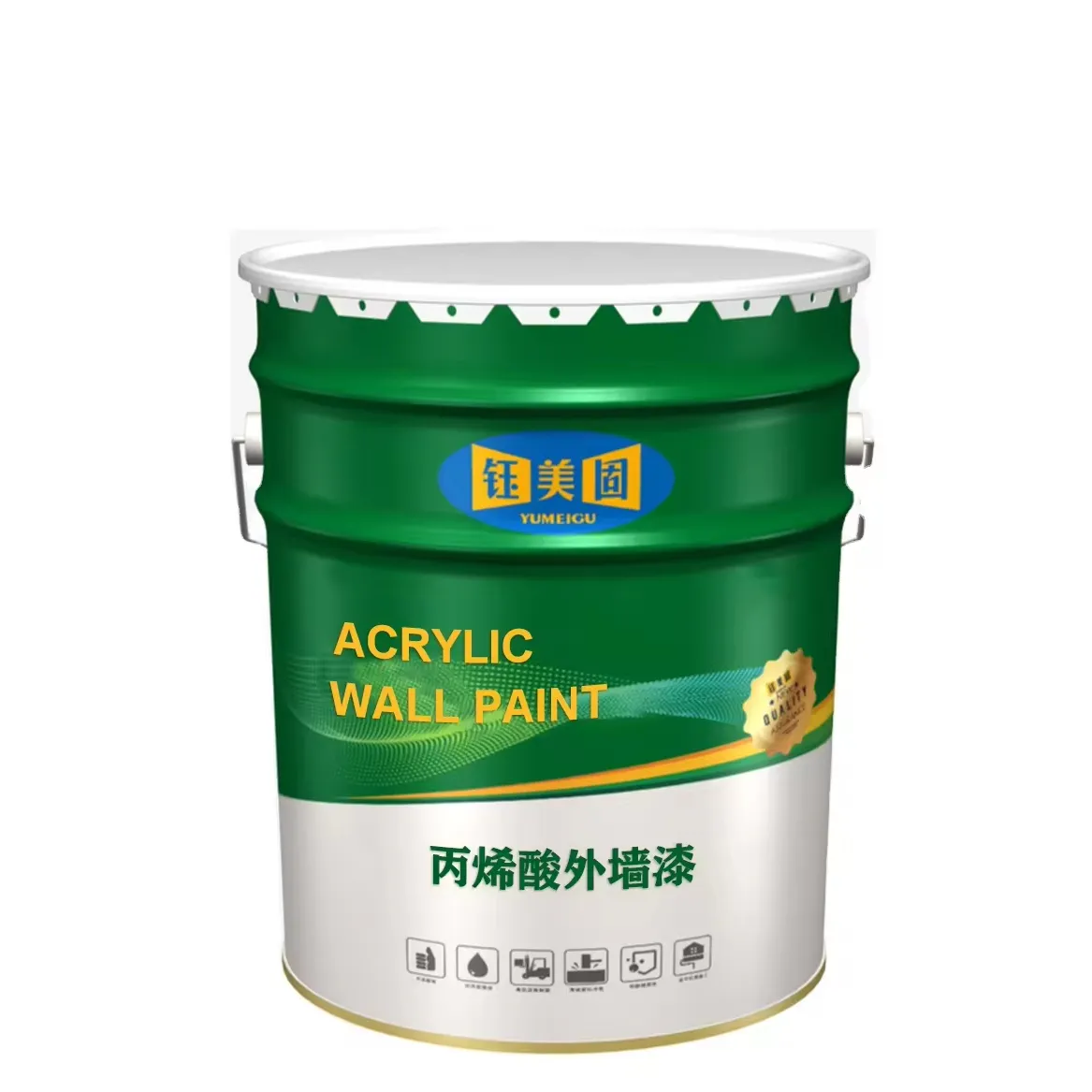 Dw0004 Multi-Color Acryl Muurverf Vloeibare Coating Toepassing Met Borstel