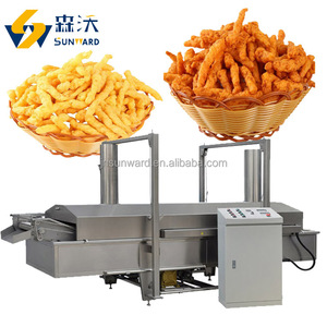 Línea de producción de Cheetos Kurkure de 150 kg/h, extrusora de alimentos para aperitivos fritos con rizos de maíz, máquina para hacer Nik Naks - Product Image 3