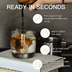 GANOHERB Ganoderma in capsule Reishi con funghi Coffe verde per il caffè Ganoderma caffè in polvere di caffè tisana - Product Image 2