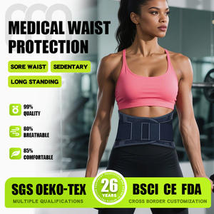 Ceinture de soutien lombaire chauffante à infrarouge lointain légère, sangles de compression sportive pour les disques intervertébraux, soutien stable de la taille - Product Image 3