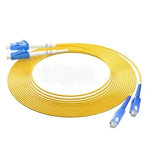 Cable de cable de conexión de fibra óptica de modo único Simplex Flexible de alta calidad SC a SC