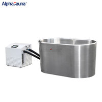 Baril de bain de glace portable en cèdre canadien moderne autoportant nouveau bain à remous en bois combiné Villa trempage fonction vente