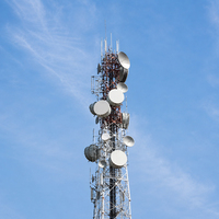 Tour de structure en acier galvanisé à chaud de 15 m Q235 Q355 pour l'infrastructure de signalisation de télécommunications et la surveillance électrique