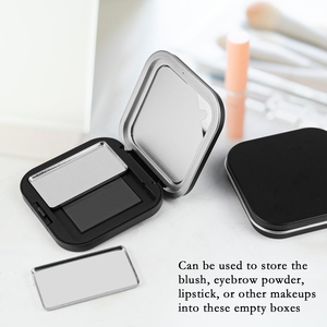 Plastic Makeup <b>Compact</b> <b>Powder</b> Case with Two-Sided Mirror for Puff Customized Color Wholesale - Product Image 4