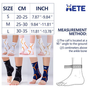 Fabrieksdirect Spandex Enkelbrace Bescherming Compressie Ondersteuning voor Sportgebruik Drukverlagend Vermoeidheidsverlichtend - Product Image 5