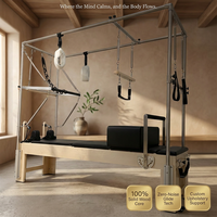 Appareil de Pilates professionnel 3-en-1 en bois d'érable : Reformer, Cadillac et Table Trapèze – Équipement de fitness ajustable pour la santé et le bien-être