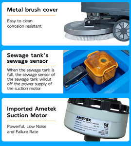 KUER - H70 Fabricant de machines de nettoyage de sols Walk Behing Commercial Floor Scrubber Factory - Product Image 3