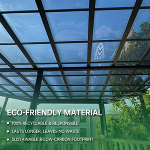 Toldo de Jardín Moderno de Alta Calidad con Marco de Aleación de Aluminio Independiente, Techo de Policarbonato para Ventana de Balcón Exterior - Product Image 4