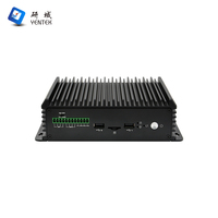 Sans ventilateur Intel J1900 J6412 4/6/7/8/10e I3/I5/I7 HD VGA Win10 Linux RS232 485 COM 6 RJ45 LAN GPIO PC industriel ordinateur intégré