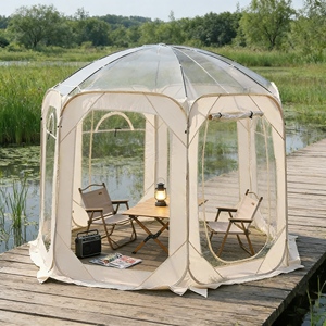 Auvent pop-up transparent à dégagement rapide pour un abri instantané <span class=keywords><strong>de</strong></span> marché et une visibilité claire des produits en extérieur - Product Image 1