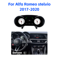 Compteur de vitesse virtuel Krando pour Alfa Romeo Stelvio 2017-2020, tableau de bord LCD, panneau d'instruments, Linux, groupe d'instruments numériques pour voiture