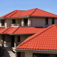 Tuile de toiture en PVC de style espagnol résistante aux intempéries pour un toiture fiable des maisons et des fermes rurales
