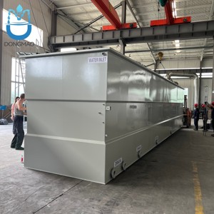 Usine d'épuration des eaux usées 30m ³/d en acier au carbone/SS304 pour usine textile Processus MBBR Modèle personnalisé résistant aux chocs - Product Image 3