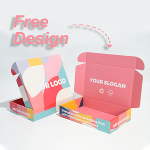 Commercio all'ingrosso Custom formato Logo scatole di <span class=keywords><strong>spedizione</strong></span> carta riciclabile con opzione di qualità di stampa Design gratuito per imballaggi eco-compatibili - Product Image 1