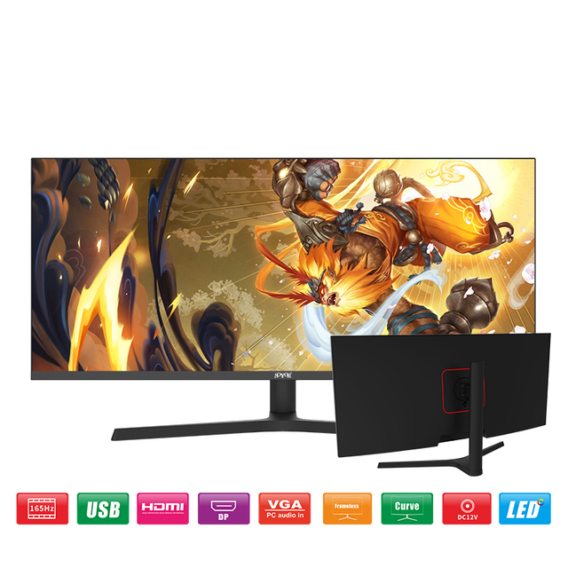 3440x1440 144Hz 4K 34 Inch Curved Display Gaming Screen Lcd Monitors ultra Wide Monitor Computer Screen Led Display for Trading