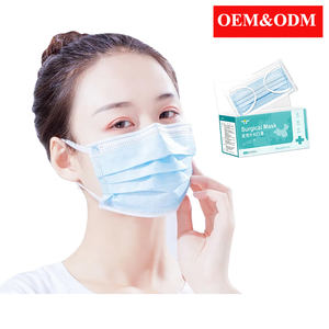 <span class=keywords><strong>Masque</strong></span> facial jetable 3 plis <span class=keywords><strong>Masque</strong></span> <span class=keywords><strong>de</strong></span> sécurité respirant pour adulte avec pince-nez et boucle d'oreille Lot <span class=keywords><strong>de</strong></span> 50 tissus non tissés bleus - Product Image 2