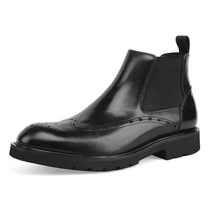 Chaussures à enfiler en cuir véritable, fabriquées à la main, légères, antidérapantes, respirantes, de haute qualité, élégantes, pour l'hiver et l'automne - Product Image 6