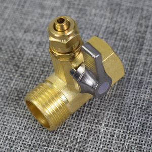 Válvula de Bola de Tres Vías OEM de 1/2 Pulgada con Rosca para Purificador de Agua, Válvula de Entrada de Cobre Puro - Product Image 1