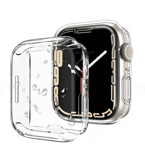 42mm 46mm pour <span class=keywords><strong>Apple</strong></span> <span class=keywords><strong>Watch</strong></span> Protecteur d'écran Série 10 9 <span class=keywords><strong>8</strong></span> 7 41mm 45mm 49mm Accessoires Transparent TPU Cover pour Femmes Hommes - Product Image 1