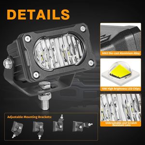 Nuevas Luces LED Cúbicas y Tipo <span class=keywords><strong>Pod</strong></span> de 40W y 3 Pulgadas, Haz de Luz Amplio, Todoterreno, Impermeables IP67, Luces Auxiliares de Conducción para Camioneta UTV - Product Image 6