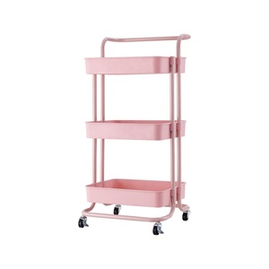 Chariot de Salon de Coiffure en Métal Personnalisable pour Équipement de Beauté, Chariot Mobile de Rangement pour Coiffeur - Product Image 1