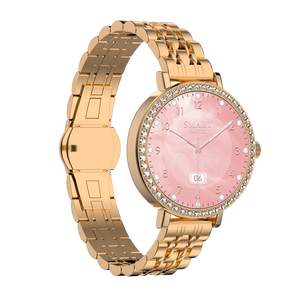 Reloj Inteligente DF HD36 de 1.19 Pulgadas AMOLED con Diseño de Diamantes para Mujer, Monitor de Presión Arterial, Frecuencia Cardíaca, Seguimiento del Sueño con Codificador AI GPT - Product Image 3