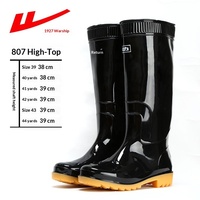 Bottes de pluie courtes en caoutchouc pour hommes, 807, hauteur haute, tube court, 39-44, imperméables, antidérapantes, résistantes à l'usure, pour l'agriculture, le jardin