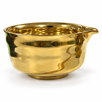 Ensemble cadeau de thé matcha en céramique dorée de luxe, logo personnalisé disponible, kit de cérémonie matcha japonaise pour cadeau