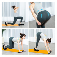 Tapis coulissant de yoga Sport Fitness Glide Pilates tapis de planche d'entraînement de patinage pour le hockey sur glace patinage à roulettes exercice de jambe 140/180/200cm