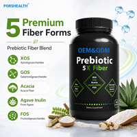 OEM ODM Poudre de fibres prébiotiques riches en fibres pour adultes, mélange pour boisson en capsules, Inuline FOS, fibres alimentaires solubles, sans gluten, végétalien, marque privée