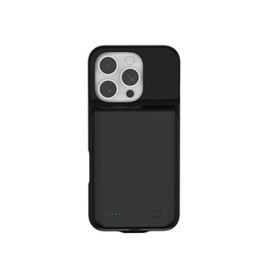 <span class=keywords><strong>Coque</strong></span> de <span class=keywords><strong>batterie</strong></span> externe rechargeable avec clip dorsal pour <span class=keywords><strong>iPhone</strong></span> 12 13 14 15 16 <span class=keywords><strong>Pro</strong></span> <span class=keywords><strong>Max</strong></span> en TPU - Product Image 1