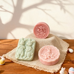 Moule en silicone écologique antiadhésif pour bougie parfumée de Pâques, DIY, motif dessin animé, diffuseur de parfum, pierre en résine - Product Image 5