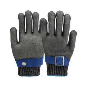 Good Reputation High-performance Average Code Pure Steel Wire Cut Resistant Gloves