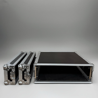 Flight case robuste AMP3U 3U ATA pour amplificateur 3 bacs, profondeur 27,95 pouces, double couvercle, pour amplificateur de puissance et équipement audio