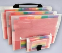 Promo : Classeur de présentation personnalisé imprimé en plusieurs couleurs avec pochettes en mousse PP, format A4, pour bureau et école