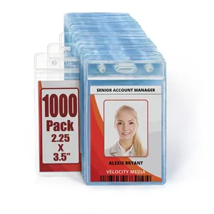 Fabriek Groothandel Pvc Id Card Cover Business Werk Transparante Kaart Cover