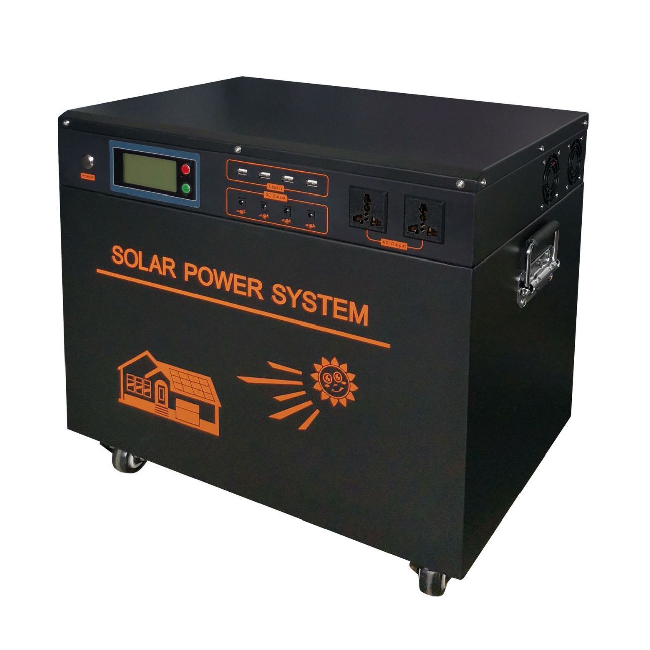 All-In-One Solar Power System with 100W Polycrystalline Silicon Panel MPPT Controller Off-Grid for Home Solar Power