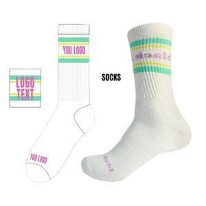 Calzini Unisex Personalizzati in Cotone Jacquard con Ricamo, Calzini Sportivi Colorati per Uomo, Design Personalizzato - Product Image 2