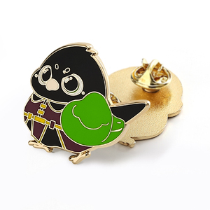 의류 공장 가격에 대한 맞춤형 귀여운 만화 디자인 금속 배지 부드러운 에나멜 핀-최소 주문 도금 기술 없음 - Product Image 6