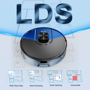 หุ่นยนต์ดูดฝุ่นอัจฉริยะ V2L-SJ แบบถอดถังขยะอัตโนมัติ รองรับโลโก้ OEM ที่ปรับแต่งได้ พร้อมฟังก์ชั่นถูพื้น ระบบนำทางด้วยเลเซอร์ และฟังก์ชั่นกวาดพื้น - Product Image 2